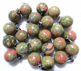 Natural Stone Quartz Crystal Turquoises Lapis Opal Tiger Eye Ball Pendants