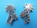 100pcs Filigree PalmTree Pendant Charm DIY Accessory