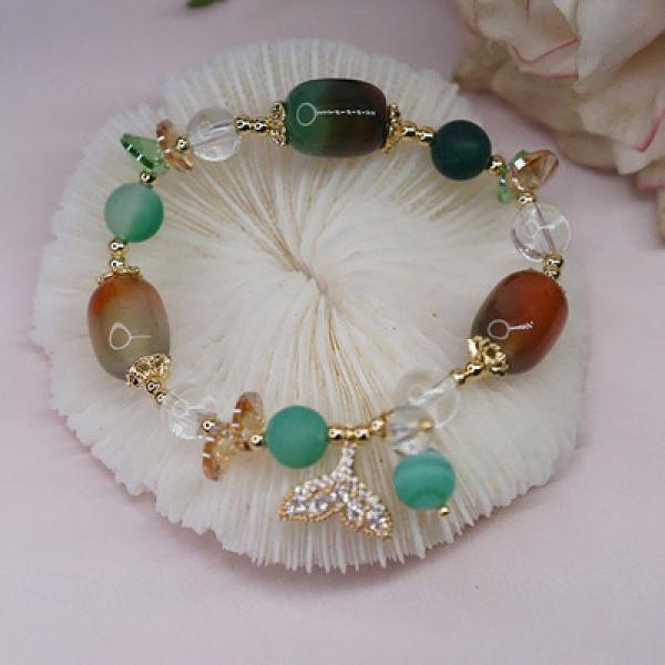 Fishtail Agate Natural Stone Bracelets Women Jewelry