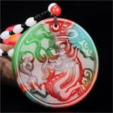 Jade Dragon Pixiu Pendant Necklace for Men and Women