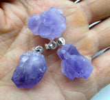 Natural Stone Top Quartz Crystal Charm Pendant Necklace Accessories 10pcs