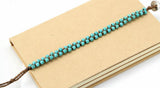 Boho Bracelets Stones Wax Cord Wrap Bracelet Beads String Tribal Bracelet