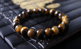 Yellow Tigereye Beaded Bracelet 8-12-18mm