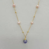 Arrival Babysbreath Pearl Pendant Necklace 18K Plated Jewelry