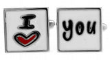 iGame Wedding Cuff Links 'I LOVE YOU'