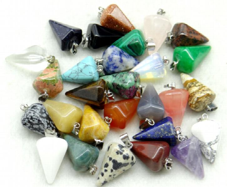 Tiger Eye Pendant Gemstone Quartz Crystal Amulet DIY Necklace Making