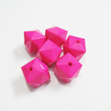Acrylic Solid Faceted Cube Beads For Jewelry Making
