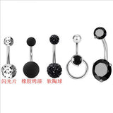Mixed Colors Sexy Belly Bars Titanium Navel Piercing