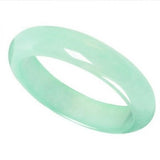 Zheru Jewelry Natural Myanmar Jadeite 54-64mm Green Bracelet