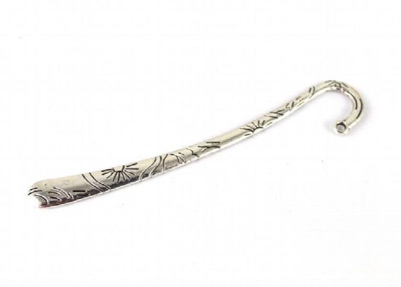 10PCS Tibetan Silver Floral Bookmarks