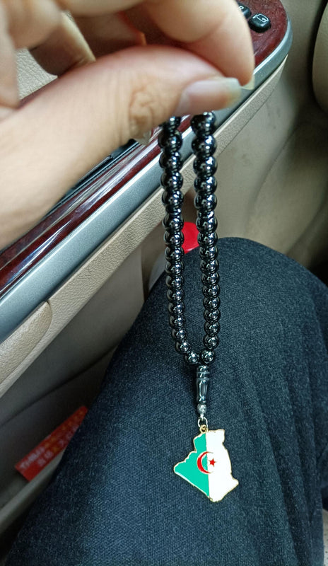 Algeria Flag Necklace Tesbih Masbaha Car-Home-Office Hanging Bracelet