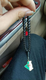Algeria Flag Necklace Tesbih Masbaha Car-Home-Office Hanging Bracelet