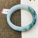 Natural Dark Green Jadeite Bracelet 54-62mm Double Female Princess Jade