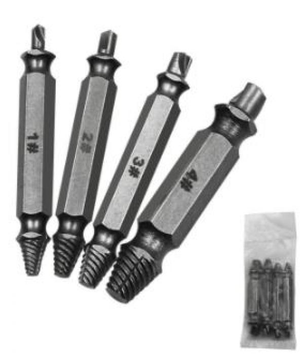 Damaged Screw Extractor Kit with Magnetic Extension Bit Holder