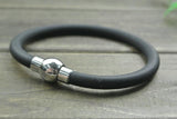10pcs Rubber Magnet Clasp Hologram Bracelets