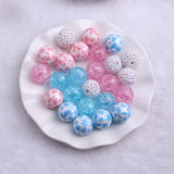 RB-042 Large Acrylic Beads 50pcs Lot Colorful Mix Set for Kids Chunky Necklace