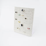 Velvet Jewelry Tower Earrings Ring Holder Organizer Box