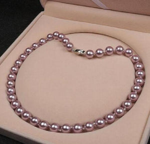 Shell Pearl Necklace 8mm Pink Sea Shell DIY Hand Jewelry