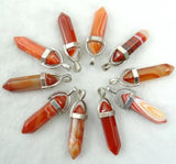 Natural Stone Quartz Crystal Amethyst Opal Agate Chakra Pendant 20pcs