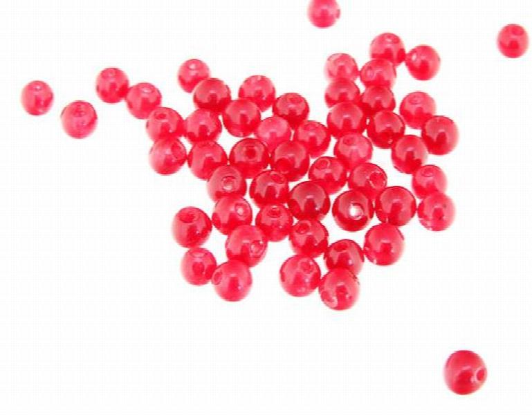 4mm Red Jade Round Gemstone Loose Beads 15'' Full One Strand