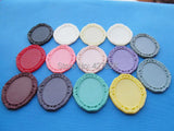 50pcs Resin Filigree Border Base Setting Tray Bezel Charm Finding