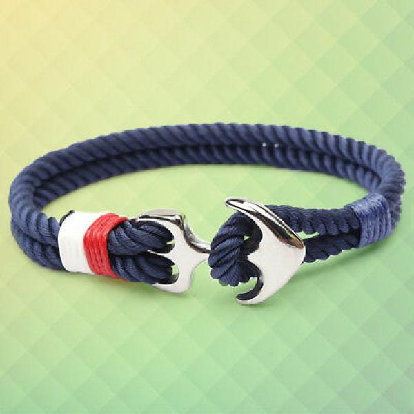 Stainless Steel Unisex Bracelet Rope Boat 99 S0449