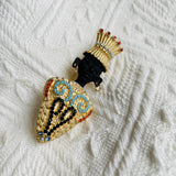 Baroque Enamel Pin Witchcraft Supplies Brooch Women Accessories