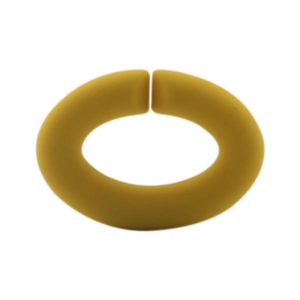 925 Silver Charms Beads Silicone Rubber Ring for European Bracelet