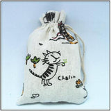 10PCS Gift Pouches Owl Butterfly Cat Dolphin 10x14mm Fabric Bags
