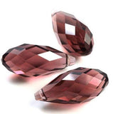 Faceted Glass Teardrop Crystal Pendant Charm DIY Beads 12mm*25mm