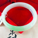 Zheru Jewelry Natural Jadeite Bracelet Elegant Spring 52-61mm Gift