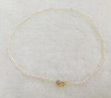 Small Flat Freshwater Pearl Choker Necklace for Women