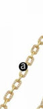 Oval Link CZ Brass Chain Women's DIY Jewelry
