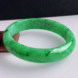 Zheru Natural Burmese Emerald Green Bracelet 54mm-64mm