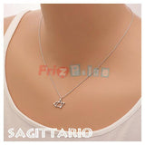 Sagittarius Zodiac Constellation Sign Necklace Silver Bronze St 99
