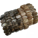 Natural Sunstone Beads Bracelet Gemstone Bangle For Women Gift
