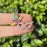 Mardi Gras Charms Mask Bracelet Pendant - Jewelry Making Accessories