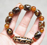 15x13mm Tibet Old Agate Chakraagate Stone Bracelet Bead