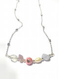Summer Cancer Zodiac Necklace Stainless Steel with Natural Stones