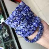 Sodalite Stone Beads Bracelet Gemstone Bangle Fine Jewelry Gift
