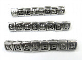 Alloy English Letter European Beads 50pcs Mixed - DIY Bracelet Necklace Charms