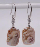 Multicolored Freshwater Pearl Earrings 925 Sterling Silver