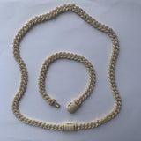 Rhinestone Dog Chain Collar Metal Cuban Link Dog Necklace