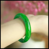 Zheru Jewelry Natural Burmese Jadeite Green Bracelet Princess Jewelry