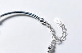 925 Silver Beads Crystals Cuff Bracelet GTLS486