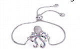 Octopus Crystal Micro Pave CZ Zircon Bracelet