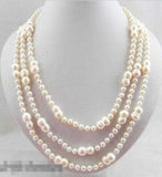 Baroque Double Freshwater Pearl Necklace 19''