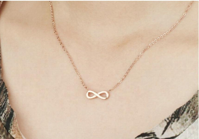Bohimia Jewelry S925 Sterling Silver Number 8 Cross Necklace for Women