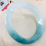 Natural Jadeite Bracelet Ice Bottom Water 54-62mm Double Female Jade Bracelet