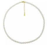 Real Pearl Choker Necklace Purple Freshwater Pearl 925 Sterling Silver Clasp